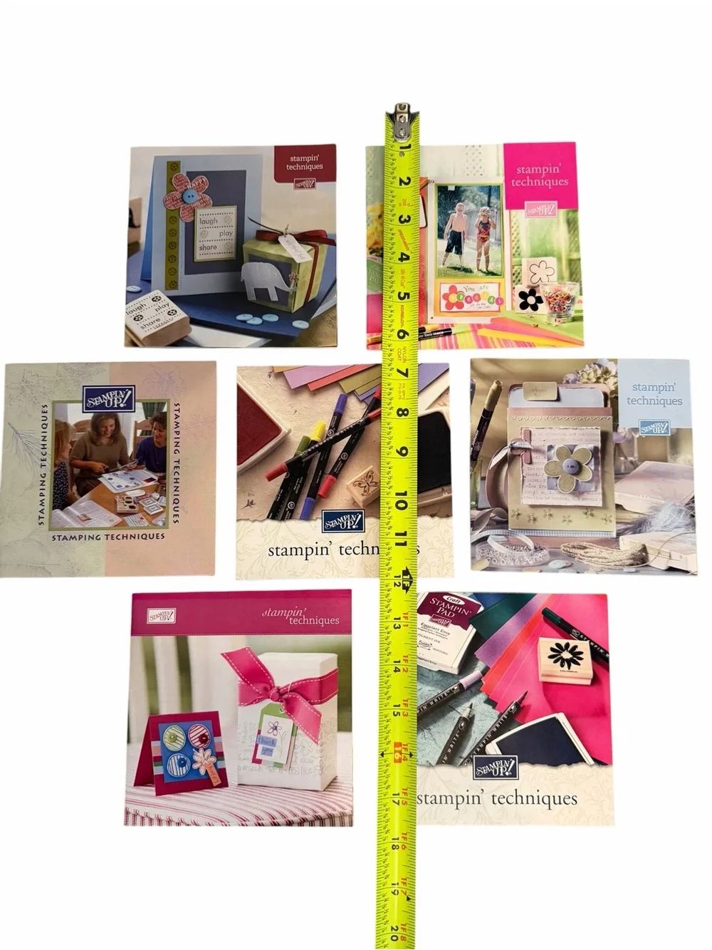 Lot of 7 Stampin' Techniques idea books from 1990-2007